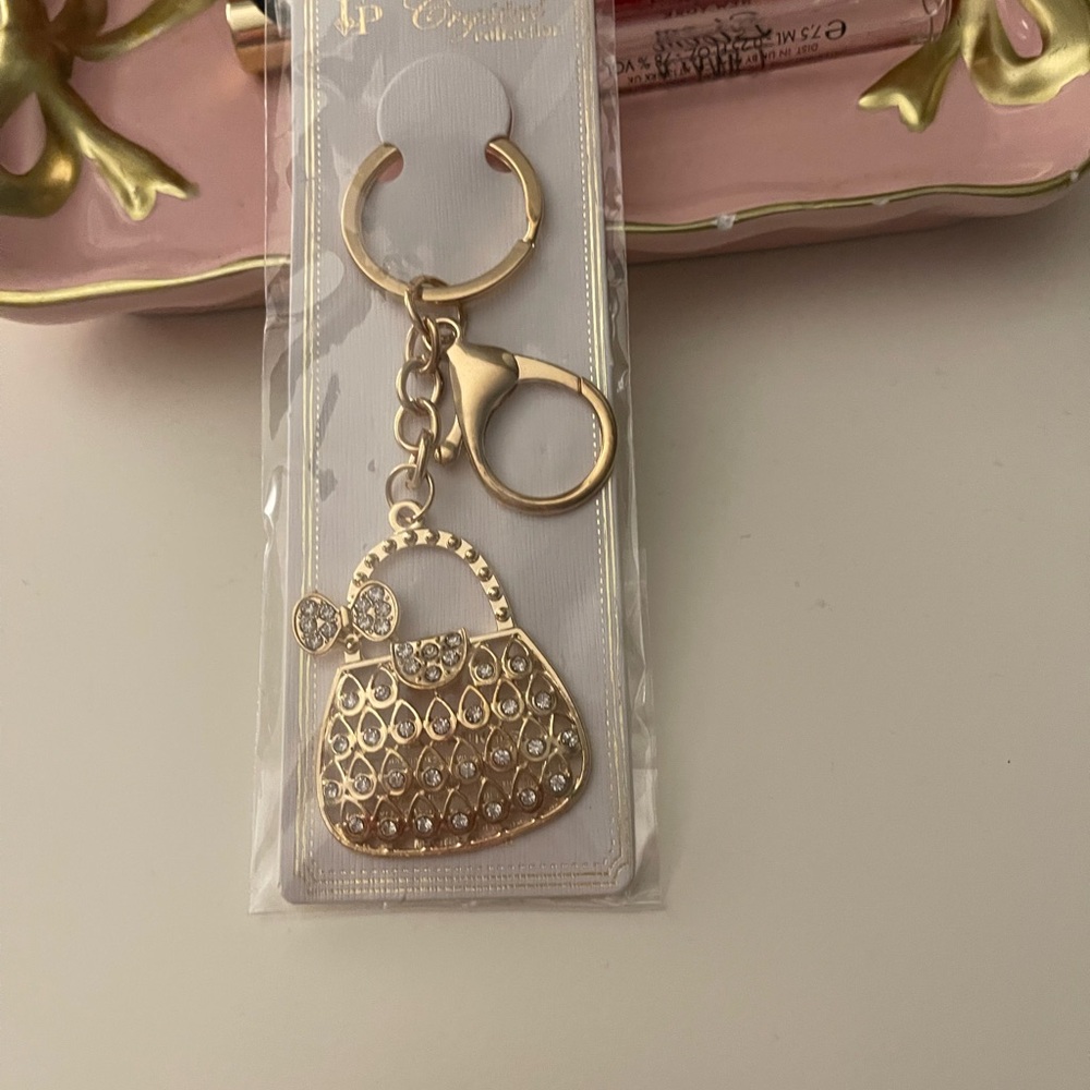 Chic Gold Handbag Purse Charm/Keychain 3/$12 Mix & Match - Picture 2 of 4